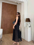 V-neck Sleeveless Blouse With Skirts Sets